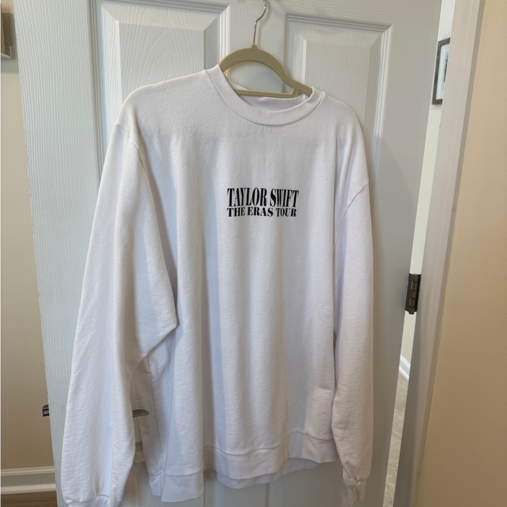 White Taylor Swift The Eras Tour Sweatshirt
